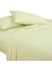 Casa 2 Pieces 1cm Stripe Bed Sheets Twin (100x200+30 cm) - Soft Satin Sheet Set with Pillowcases - Deep Pocket, Hotel Collection, Luxury Bedding Set include 1 fitted Sheet, 1 Pillowcase -Cream