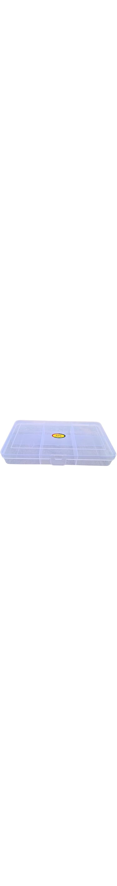AANIJ&reg; Multi purpose Jewellery Organizer Rectangular Storage Box with Fix dividers 6 Grids Transparent for Jewelry Beads Earring and many more Pack of 1