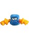 GiGwi Blue Monster Rope with Squeaker inside &ndash; Plush/TPR (Medium), 8032