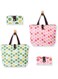 SYOSI 2 Pack Portable Reusable Grocery Bags, Folding Tote Shopping Bag fits in Pocket, Washable Waterproof Tote Bags Shoulder Bags