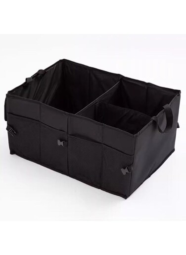 Organizer Car Basket Storage Tote Organizer Multi Compartment Foldable Snack Bins for Car SUV Sedan