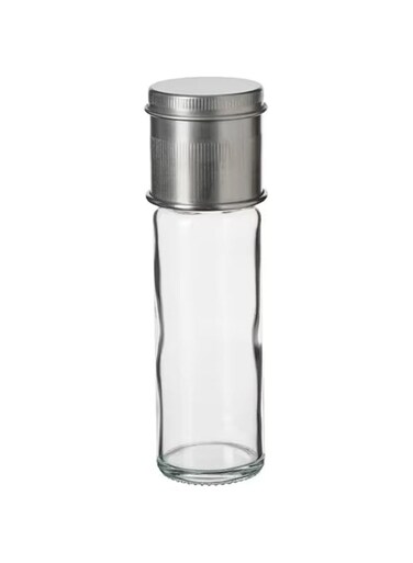 Digital Shoppy CITRONHAJ Spice Mill, Clear Glass/Stainless Steel, 15 cm (6 ")