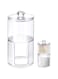Starthi Cotton Buds Dispenser Makeup Organiser Bathroom Storage Cotton Swabs Holder Cotton Pad Container with Lid (2 Cylinder)