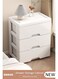 3-Layer Storage Cabinet with Wheels&iuml;&frac14;&OElig;Small Cabinet Environmental Space Saving Dresser Storage Tower,Multifunctional Drawer Plastic Wardrobe&iuml;&frac14;&OElig;Storage Drawer Units for Toys&iuml;&frac14;&OElig;Snacks&iuml;&frac14;&OElig;Books White