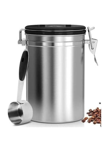 Stainless Steel Airtight Coffee Container With Scoop