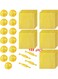Foil Candy Wrappers, 100 Pieces 3x3 inches Golden Aluminium Foil Candy Wrappers Square Chocolate Molds Sugar Tin Foil Wrappers For DIY Candy Chocolate Packaging By Party Wedding Birthday