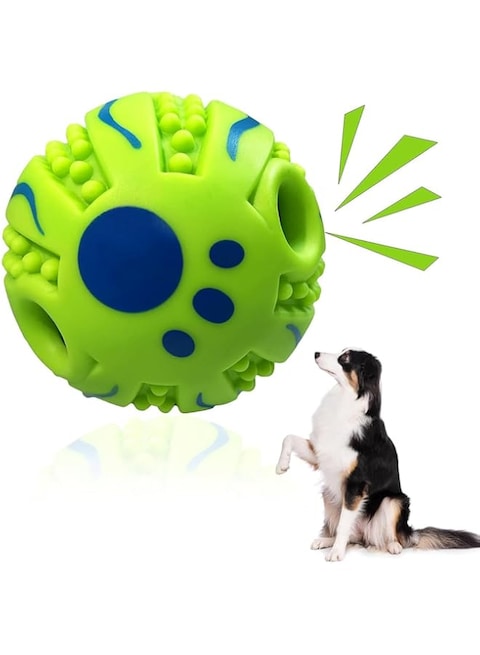 Bolivia&#39;s Interactive Dog Toy Ball, Interactive Giggle Ball for Dog, 10cm Pet Chew Toy Ball, Non-Toxic and Durable Hard PVC Material Safe Ball, Interactive Training Ball for Medium Large Dog