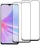 Muzz Oppo A78 Screen Protector, Full Glue, Bubble Free, Anti-Scratch, Anti-Fingerprint, 9H Hardness 3D Curved Edge Tempered Glass Screen Protector for Oppo A78 5G 2023 5D Black Glass (2pack)