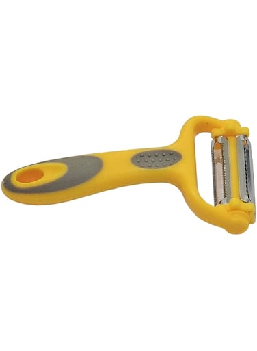 Timber Kitchen 3 in1 Vegetable and Fruit Peeler,Carrot and Potato Peeler,Durable Kitchen Slicer and Grater As Your Cooking Helper Yellow