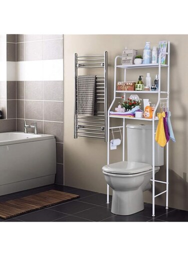 J&amp;J 3 Layer Metal Bathroom Storage Shelf Rack,Space Saver Organizer Holder
