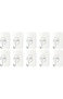 Clear Adhesive Hooks Set &ndash; 10 Pieces, Multi-Purpose Non-Slip, Odorless Kitchenware Hooks for Home &amp; Office Organization