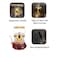 1500ml Glass Teapot with Golden Lid &amp; Handle, Heat Resistant Tea Kettle for Serving Tea
