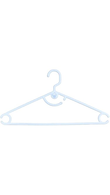 FEELINGS PLASTIC ARCH HANGER 6 PCS SET-WHITE Hangers For Wardrobe, Cloth Display Rack For Space Saving Closet Storage Organizer, Plastic Clothes Hanger