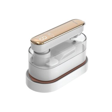 GX288 Mini Iron with Steam Function - 170mL, 120&deg;C, Digital Display (White)