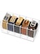 e world unbox happiness Belt Organizer, Acrylic Belt Storage Holder for The Closet, 5 Compartments Display Case for Tie and Bow Tie, Belt Storage &amp; Display Box (2021111912)