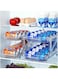 Pecbase Soda Can Dispenser for Refrigerator, Set of 2 Adjustable Width Soda Can Organizer 2-Layer Beverage Pop Can Holder Drink Organizer for Fridge, Pantry, Cabinet, Countertop, Clear (106-2)