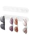 KASTWAVE Wall Glasses Holder, 2 Pack Acrylic Sunglasses Display with 6 Slots, Sunglass Organizer, Space Saving Hanging Sunglasses Storage for Hanging Multiple Eyeglasses, Transparent