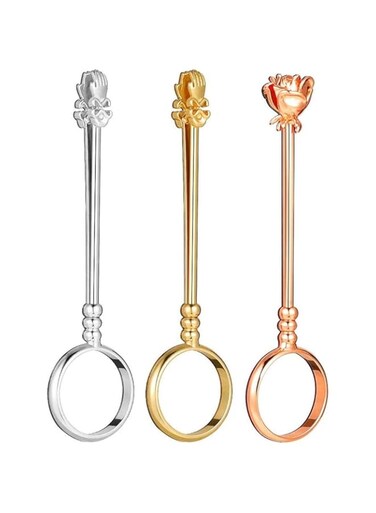 hugttt Cigarette Case - 3pcs Brass Cigarette Holder Ring, Loop Closure, Rose Gold, Gold, Silver, Adjustable to Fit Different Cigarette Sizes