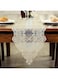 Popular Exquisite Embroidery Table Runner with Floral Pattern Decor Artistic Elegant Table Runners for Wedding Party Holiday Home Dinner Kitchen Tables (Gold, 30x250cm)