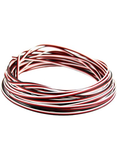 OliYin 50 feet 22AWG Servo Cable 3p Line For Futaba JR RC Servo Hobby Model Aircraft Model Wiring Wholesale Price 60 corex0.08mm ...