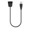Replacement Strap For FITBIT Alta HR 55cm Charging Cable With Reset Function(Black)