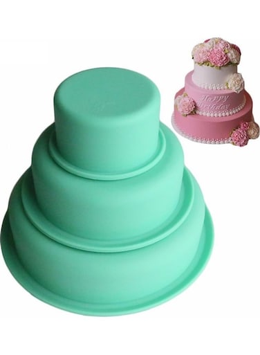 Silicone Round Cake Mold Green