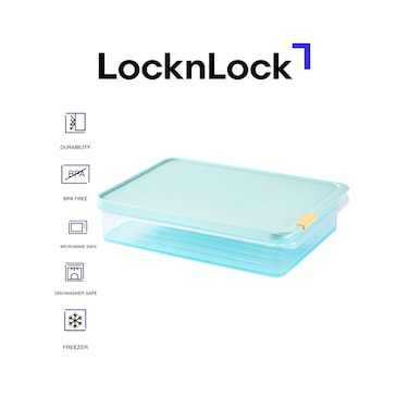 LocknLock Freezer Fit Rectangular Container 2.2L &ndash; Stackable, BPA-Free Food Storage Container