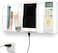 Yoillione Wall Mounted TV Remote Control Holder with Phone Charging Support - 3 Compartments