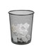 Round Recycling Open Top Mesh Trash Can Waste Basket Without Lid For Home Office College Kitchen And Bathroom Commercial Trash Can Fits Under Desk 34X29X24 CM Black