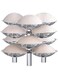 Aluminium Idli Stand to cook 12 Idlis, recommended for 16 models of hawkins pressure cookers (ID12L), Silver