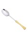 Onda Chrome Plated Salad Spoon Silver/Yellow 30cm