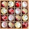 Christmas Tree Ball Ornaments,16 Christmas Tree Hanging Balls   Christmas Tree Snowflake Patterned Hanging Ornaments Ball Holiday Home Decor New Year