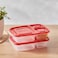 LocknLock EzLock 965ml Rectangular Food Storage Containers &ndash; Set of 2, Stackable &amp; Microwave-Safe