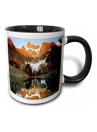 Lake Ann Washington Mug Black/White