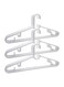 Plastic Hanger 20 Pcs Set, Non-Slip Clothes Hangers for Wardrobe, Closet Storage &amp; Space-Saving Organization(White)