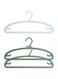 BS Case Ikeaa SLIBB Polypropylene Plastic Hangers, Green, Crease-Free Design, Robust for Wet and Dry Clothes, 20% Recycled Material