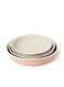 4-Piece Non-Stick Granite Bakeware Pan Brown Small 24, Medium 26, Large 28, Big 30cm