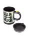 Steel Self Stirring Mug Silver/Black