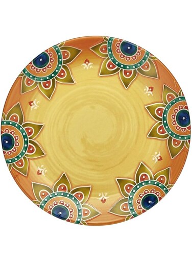 Servewell 18.5 cm Multi Color Astar Urmi Embossed Side Plate,Multi Color