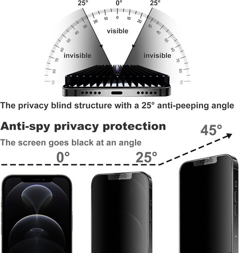 Muzz Matte Privacy Screen Protector for IPhone 15 Plus 2 Pack, Anti-Glare, Anti-Spy, Scratch Resistant, Tempered Glass Film (iPhone 15 Plus)