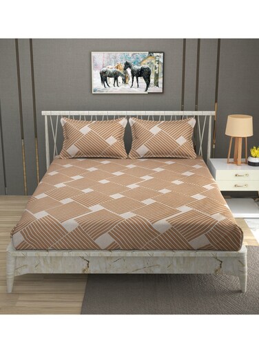 Premium King Size Flat Bedsheet with 2 Matching Pillowcases &acirc;&euro;&ldquo; Luxury Oversized 275x275 cm Bedding Set &acirc;&euro;&ldquo; Ultra-Soft, Breathable Microfiber Fabric with 50x75 cm Pillow Covers &acirc;&euro;&ldquo; Durable and Fade-Resistant