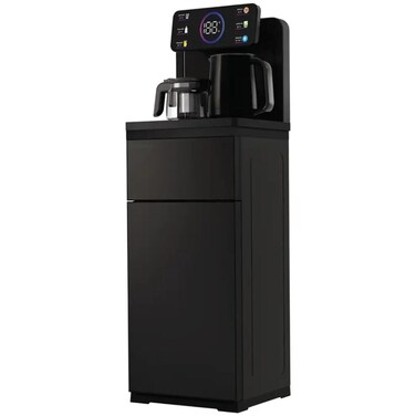 Green Lion Tea Bar Machine Water &amp; Tea Dispenser with Smart Touch Panel, 1445W, Black