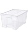 Samla Storage Box With Lid, Transparent, 57X39X28 cm/45 L