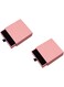 Duomama Pink Jewelry Boxes - 2Pcs Bracelet and Necklace Organizer Box Set for Earrings, Square Design for Jewellery Presentation and Storage