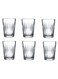 6 Pieces Luzia Water Tumbler, 250 Ml, 104 Mm Height, 77.5 Mm Diameter Clear