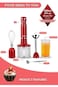 RAF 5-in-1 Hand Blender Set &ndash; 400W Stainless Steel Chopper, Mixer, Smoothie &amp; Milk Frother