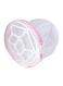 Mesh Cylindrical Laundry Bag White/Pink