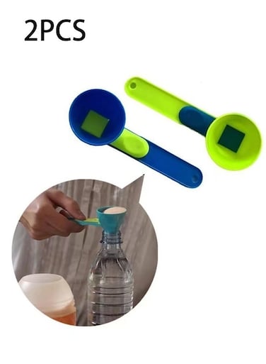 Creative Protein Powder Sliding Spoon Egg Yolk Separation Funnel Coffee Baby Milk Powder Leak-Proof Spoon