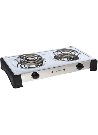 Krypton 2 Burner Gas Cooker, Multi Color, White, Knhp5310"Min 1 year manufacturer warranty