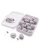 Duvet Clips With Storage Box , Non-Slip Duvet Clips and Comforter Fasteners, Soft Fabric Double-Sided Pins for Securing Duvet Covers, Skin-Friendly Invisible Grippers For Quilts and Cushion Covers , Grey